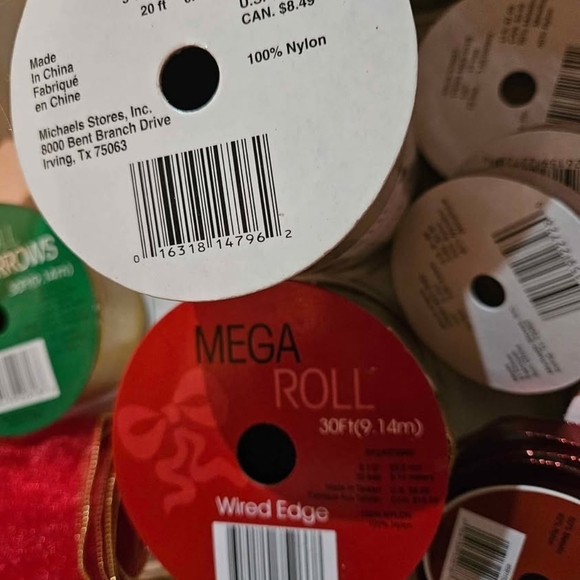 Assorted Gold, Bronze and Red Ribbon Collection - Picture 9 of 9